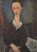 Amedeo Modigliani Femme au col Bianc (mk38) Spain oil painting artist